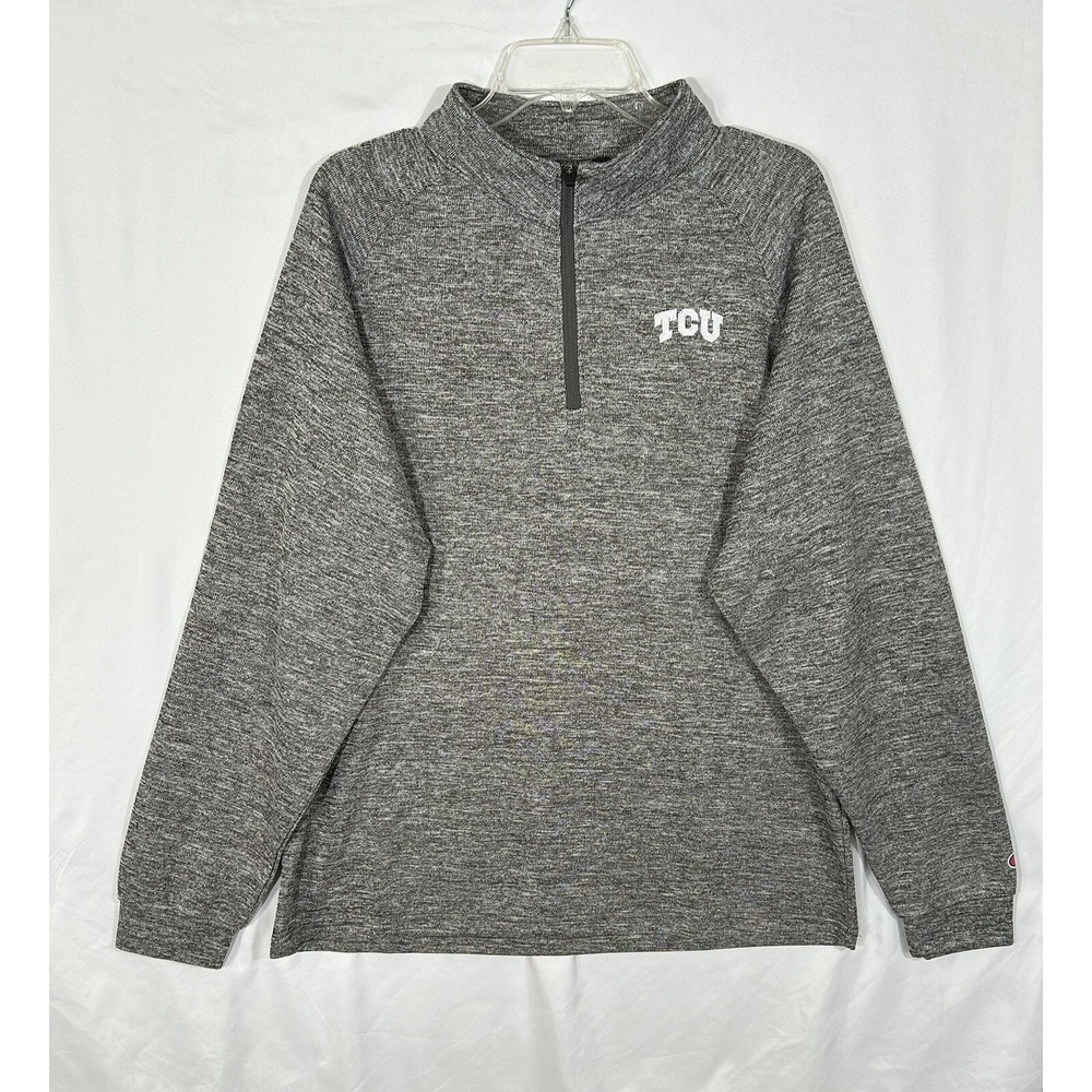 Champion Texas Christian University 1/4 zip pullover men's large NWT